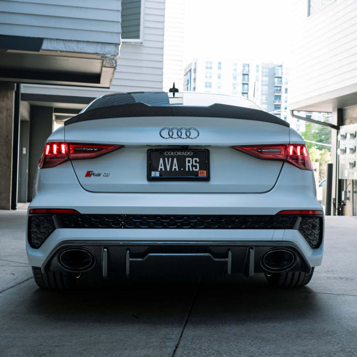 2021+ Audi RS3 Dry Carbon High Kick Trunk Spoiler