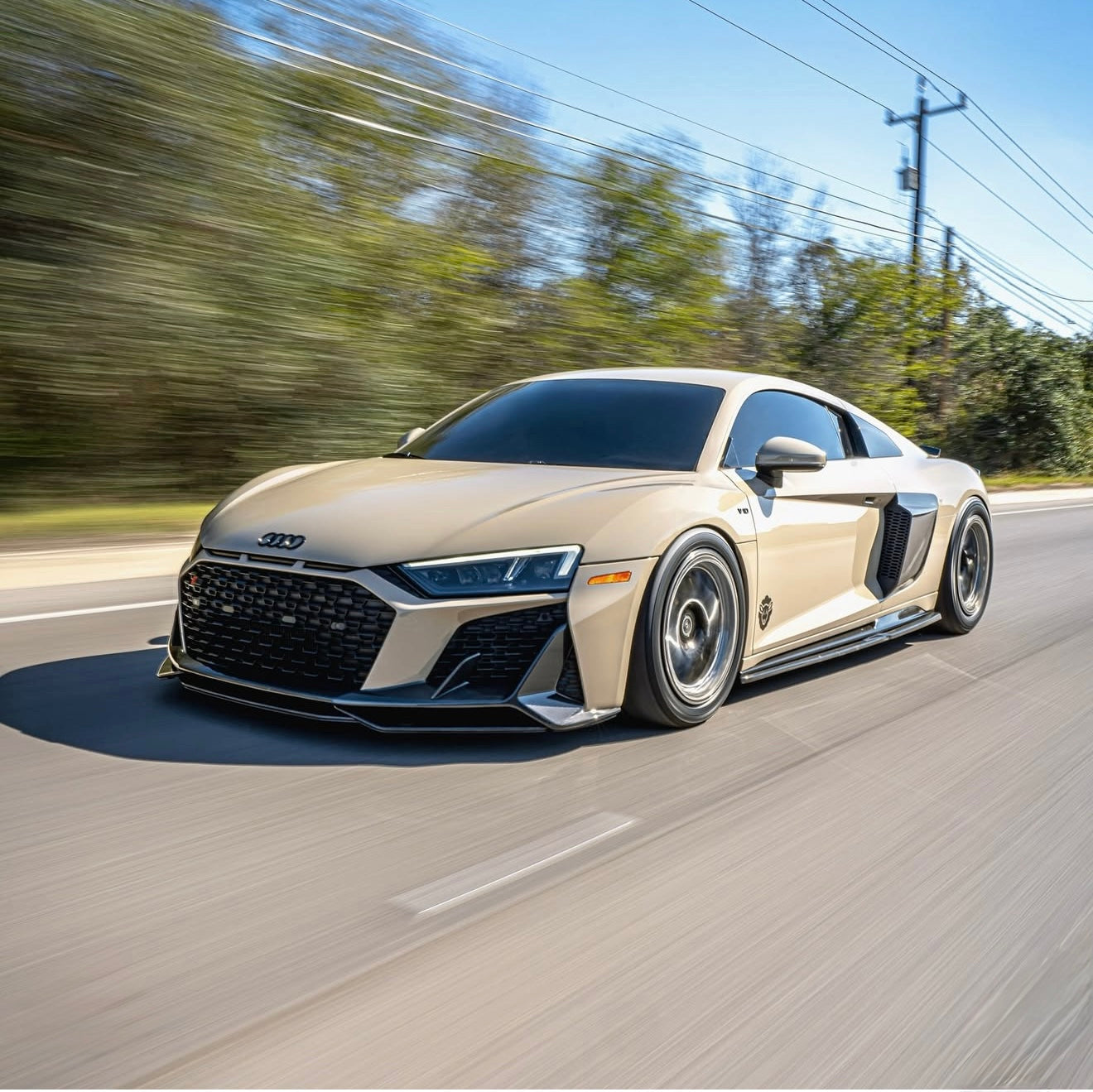 Audi R8 Carbon Fiber Front Lip Type 2 (2020-2023)