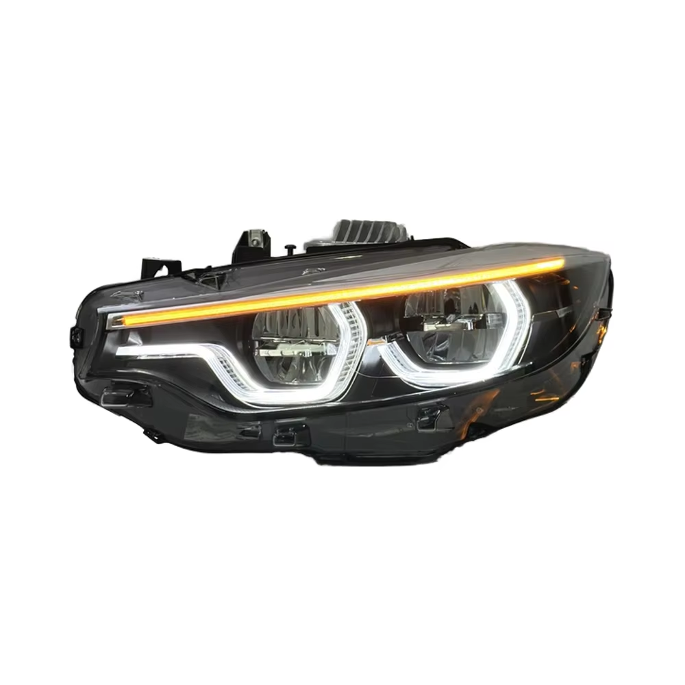 BMW F32 Triple DRL Headlights (Amber V2)