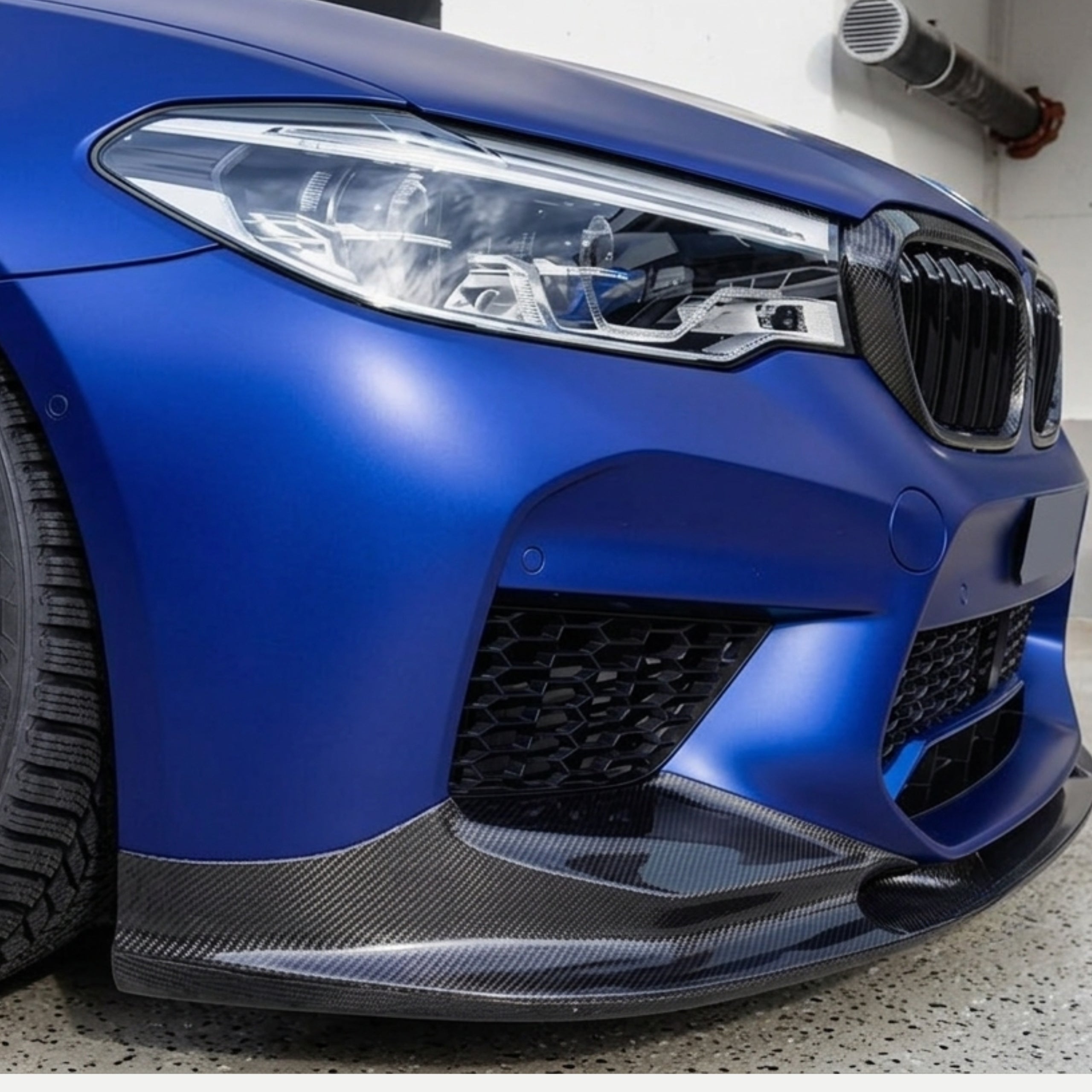 Carbon Fiber 3D-Style 3-Piece Front Bumper Lip Splitter – BMW F90 M5 Pre-LCI