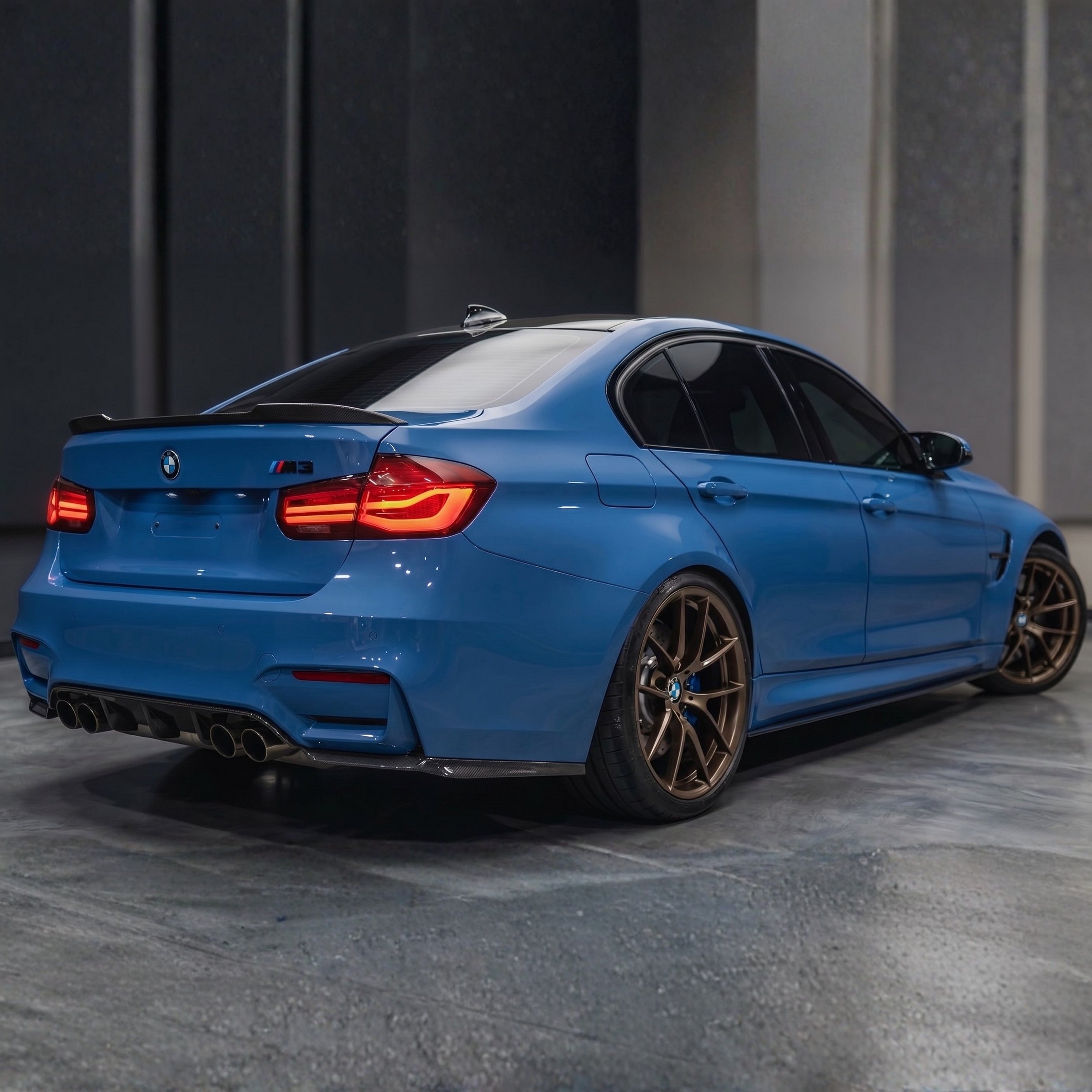 BMW F8X M3 / M4 Carbon Fiber Rear Bumper Side Corner Extensions