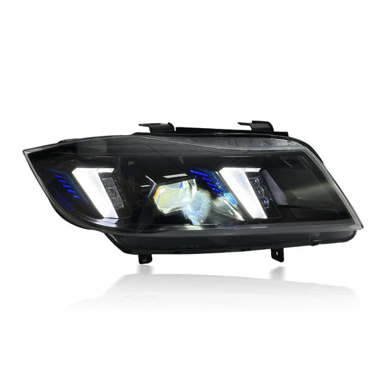 Snake Eyes Style LED Yellow/White Color Switching Headlights - E90 3 Series