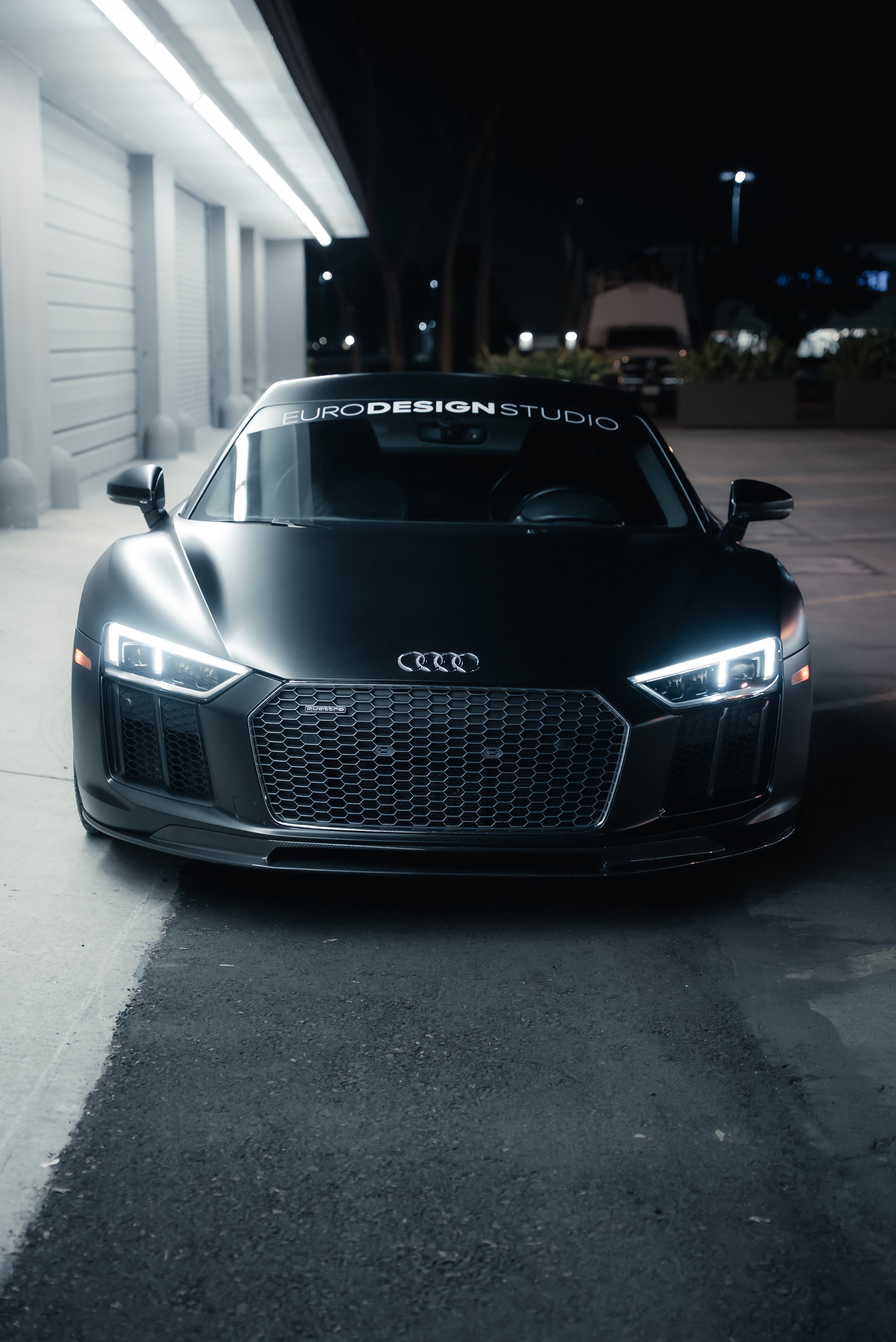 Audi R8 Carbon Fiber Front Lip V Style