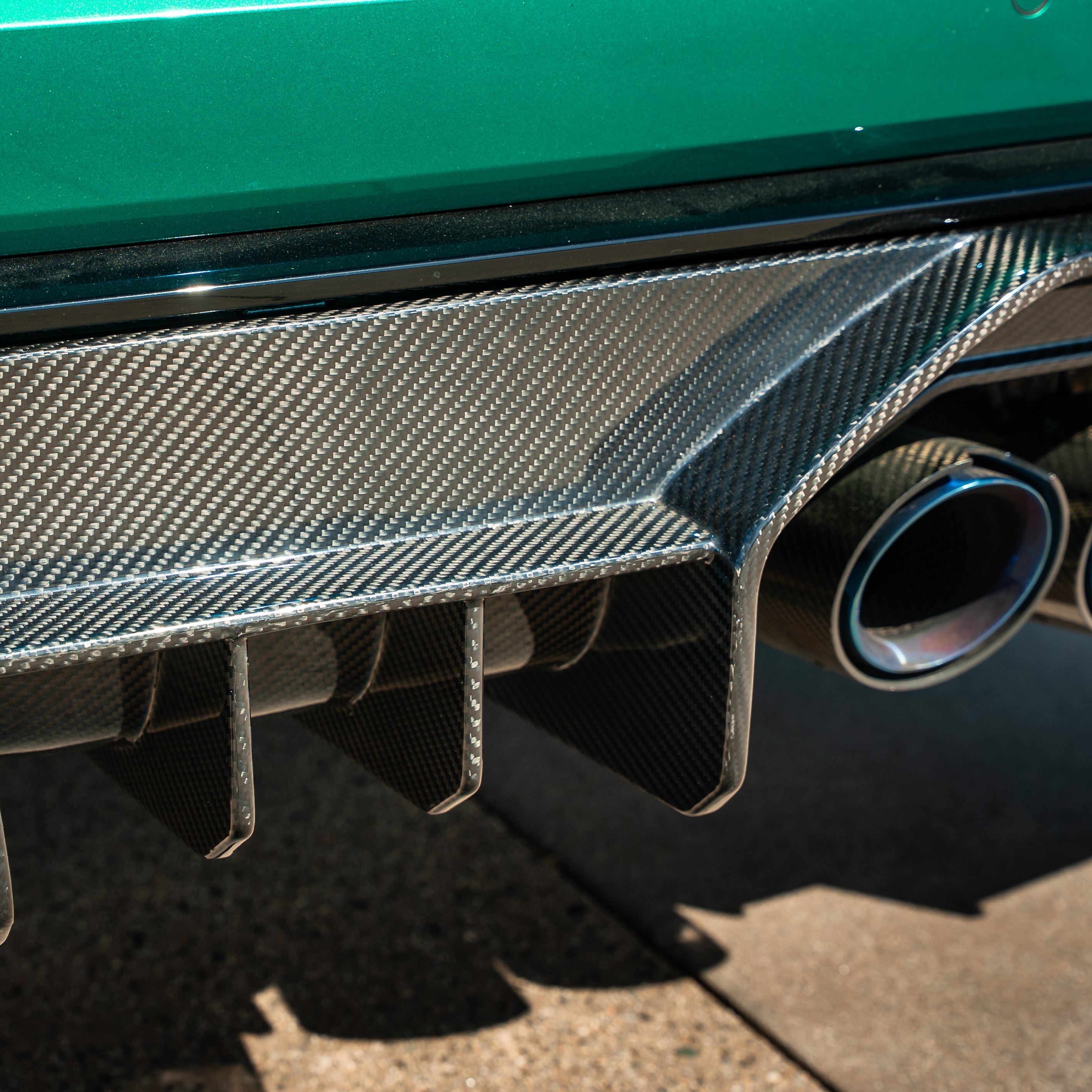 G8X M3 M4 AZ Carbon Fiber Rear Diffuser w/ Sides
