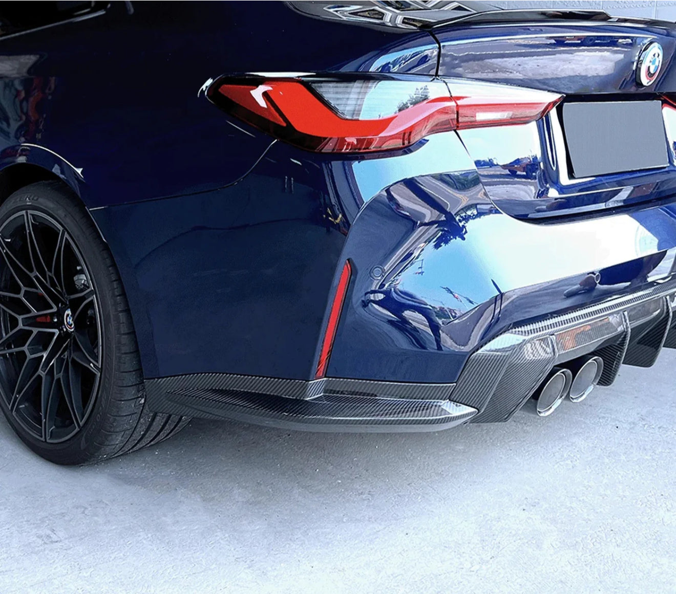 G8X M3 | M4 OE Carbon Fiber Rear Bumper Diffuser Side Spats