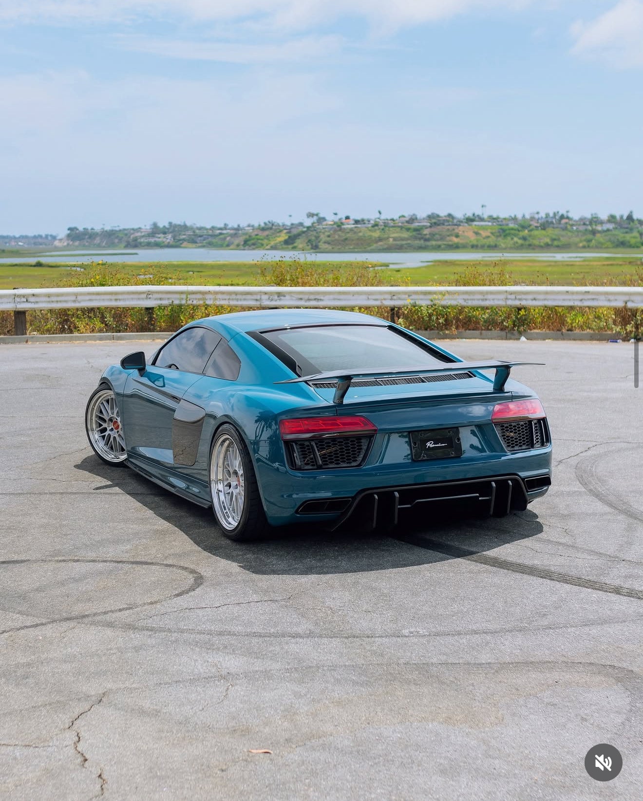 Audi R8 Gen2 Carbon Fiber Rear Wing