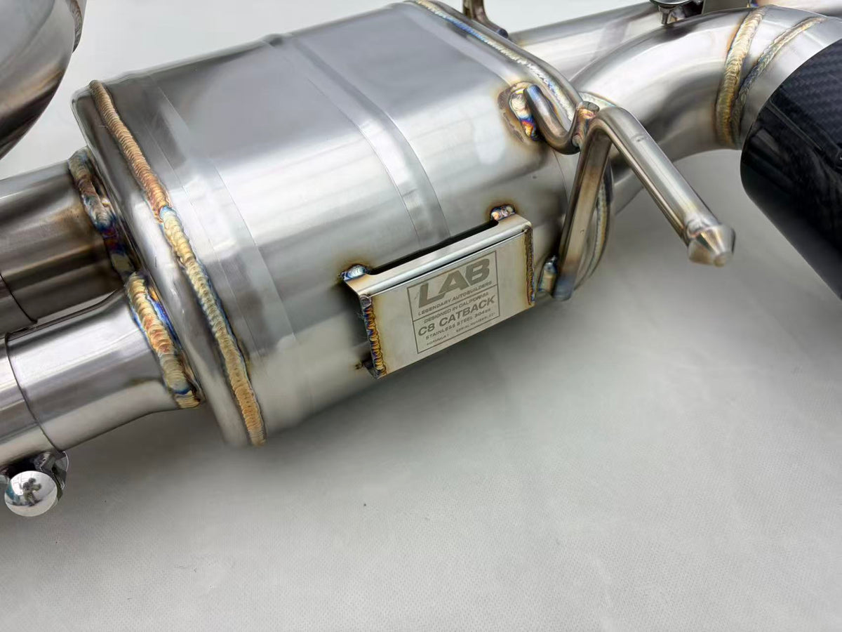 C8 Corvette Catback Exhaust with Valves F1 System