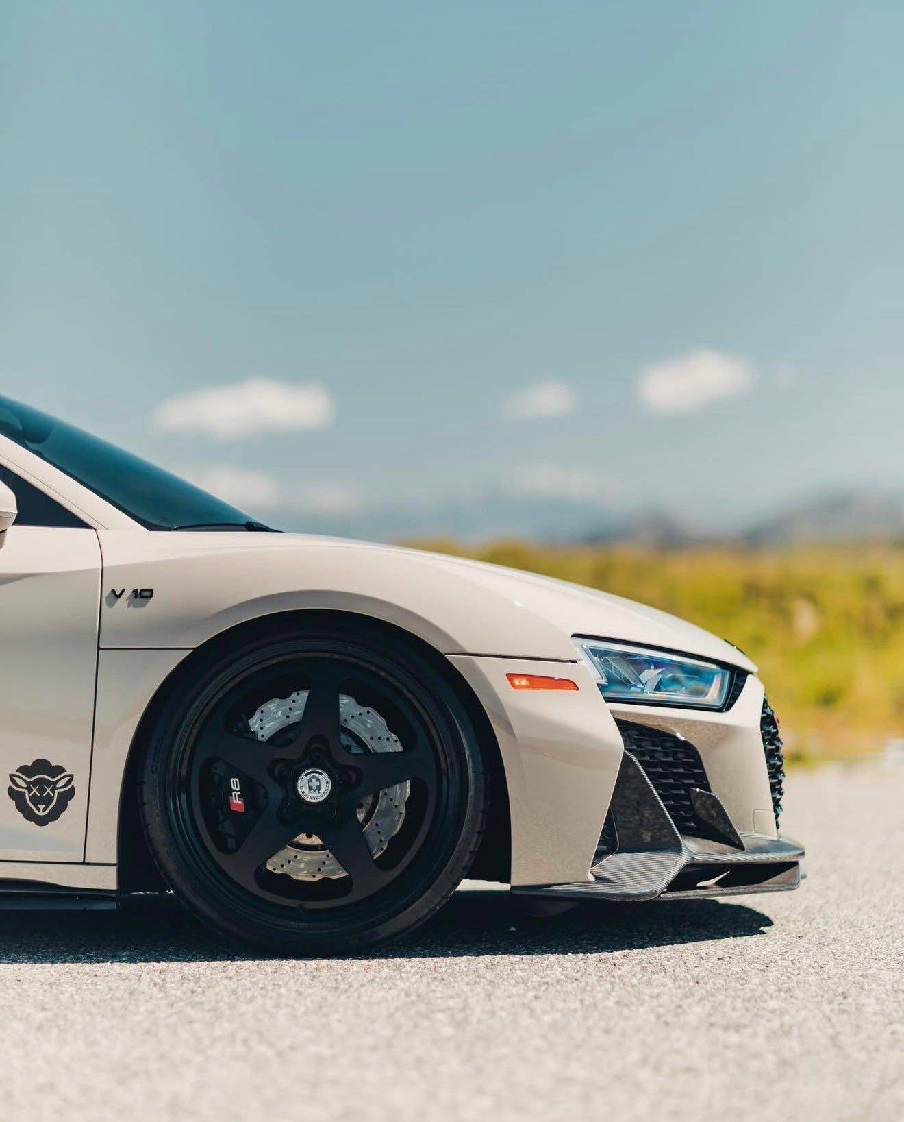 Audi R8 Carbon Fiber Front Lip Type 2 (2020-2023)