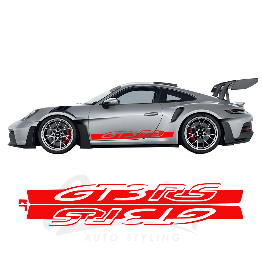 Porsche 992 GT3 RS Side Decals – OEM-Spec Pre-Cut Vinyl Graphics Kit