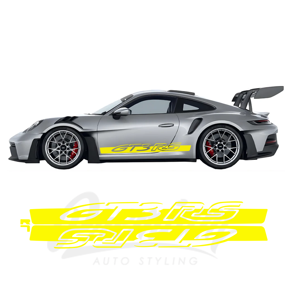 Porsche 992 GT3 RS Side Decals – OEM-Spec Pre-Cut Vinyl Graphics Kit