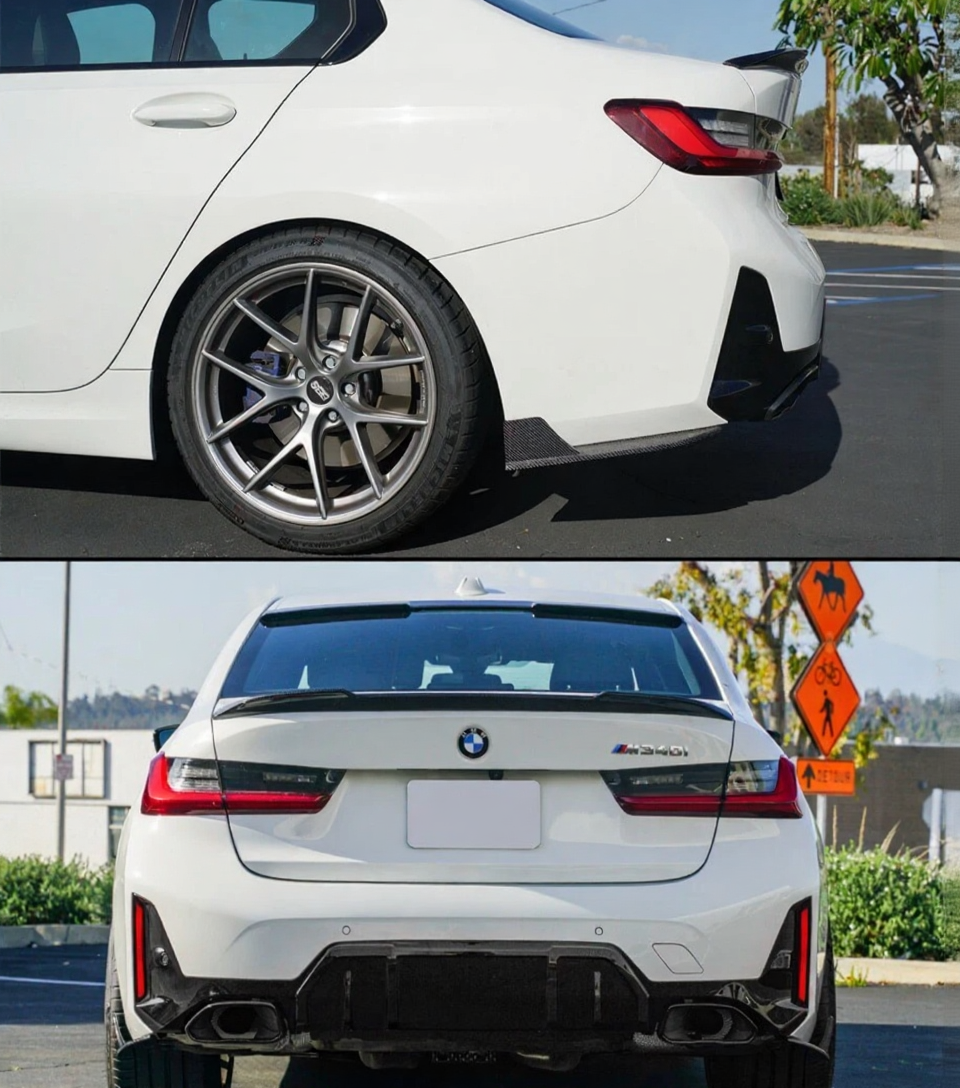 BMW G20 19-26 M Sport Carbon Fiber Rear Bumper Winglet