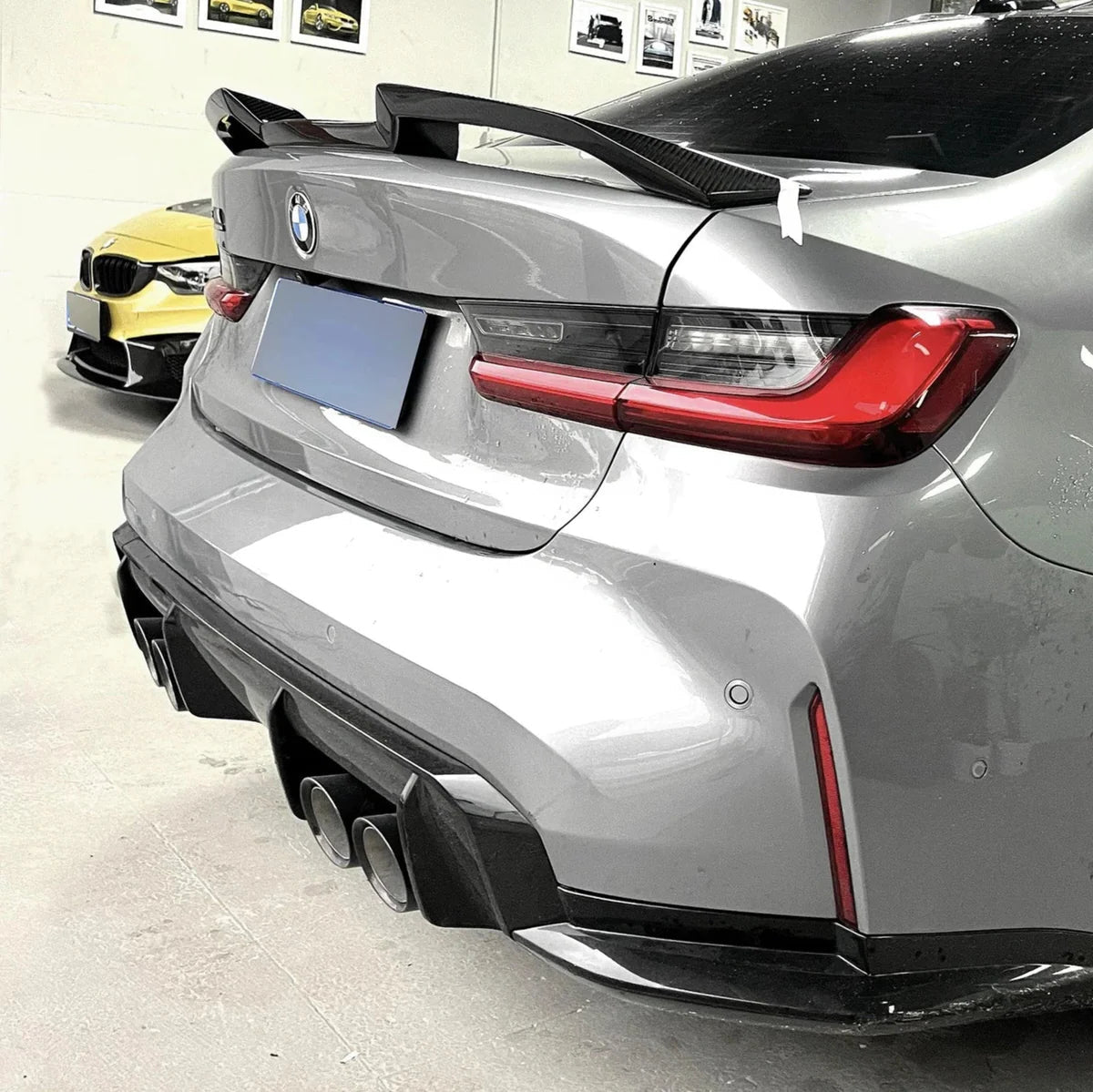 G80 M3 V Style Carbon Trunk Spoiler