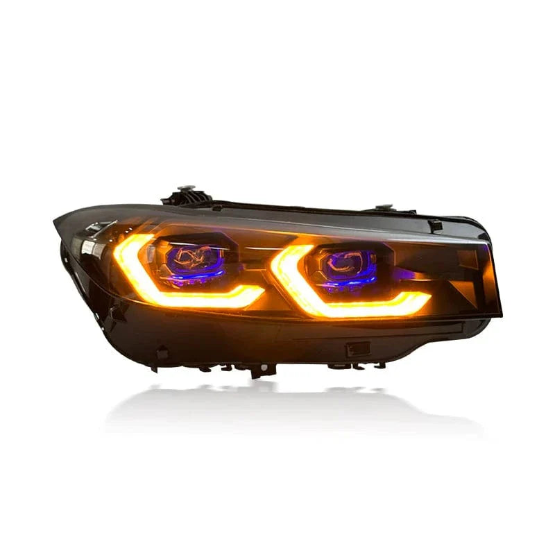 West Coast Euros Lighting G8x Laser Style Color Switching Yellow/White LED Headlights - G20 3 Series (LCI)