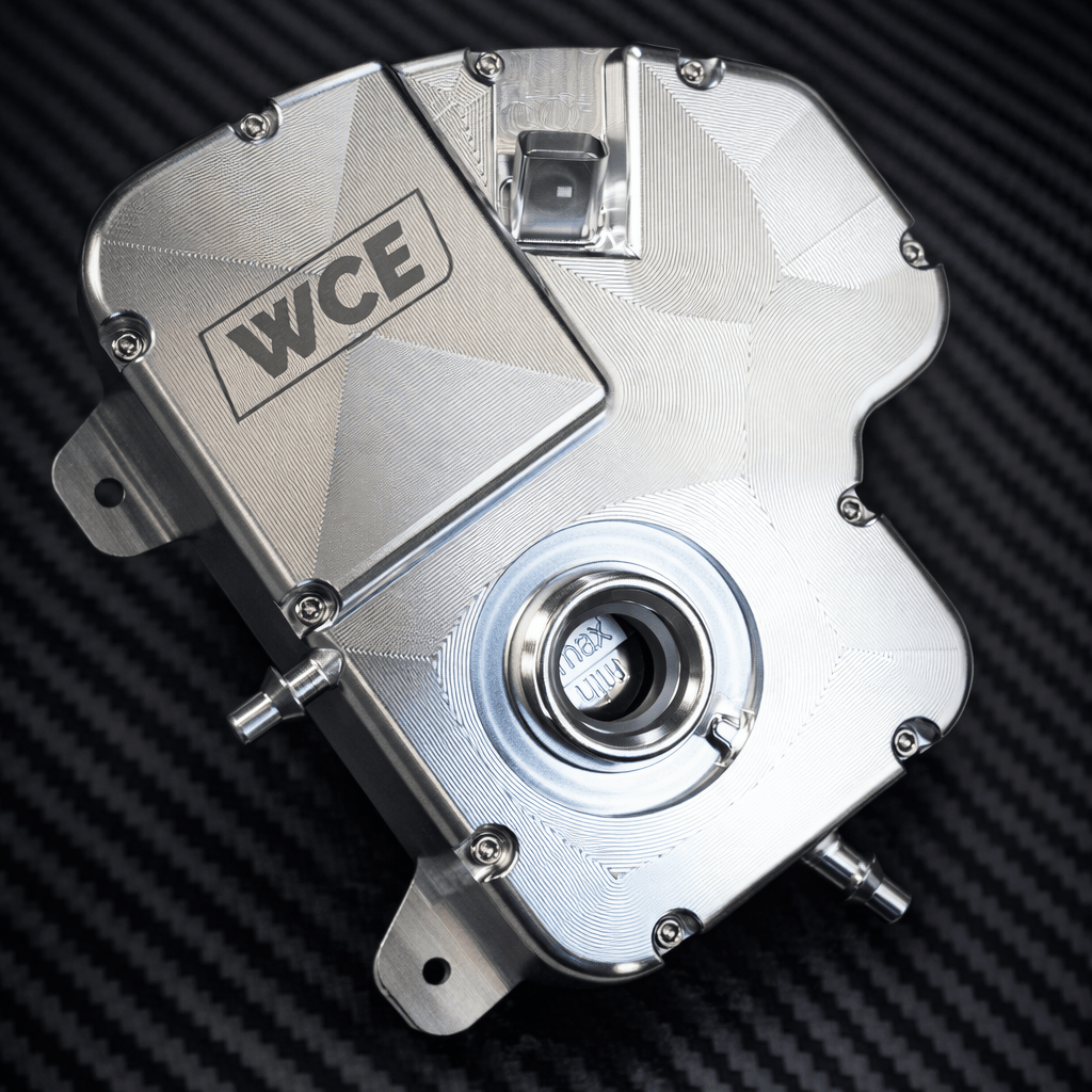 West Coast Euros Performance Full Silver Billet WCE S63 TU4 Billet Coolant Reservoir Expansion Tank - F90 M5 / F92 M8
