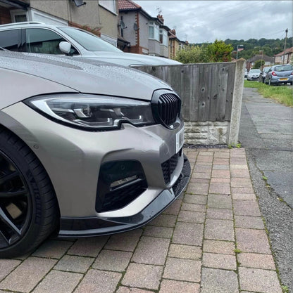 G20 3-Series Pre-LCI Gloss Black Front Lip 2019-2022
