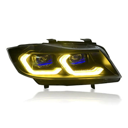 Laser Style Yellow/White Color Switching LED Headlights V2 - E90 3 Series
