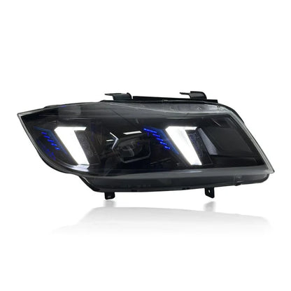 Snake Eyes Style LED Yellow/White Color Switching Headlights - E90 3 Series