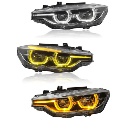 LCI Style LED Color Switching Headlights F30 3 Series, F31 3 Series