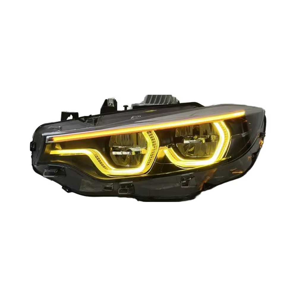 BMW F32 Triple DRL Headlights (Amber V2)
