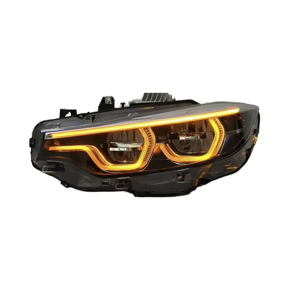 BMW F32 Triple DRL Headlights (Amber V2)