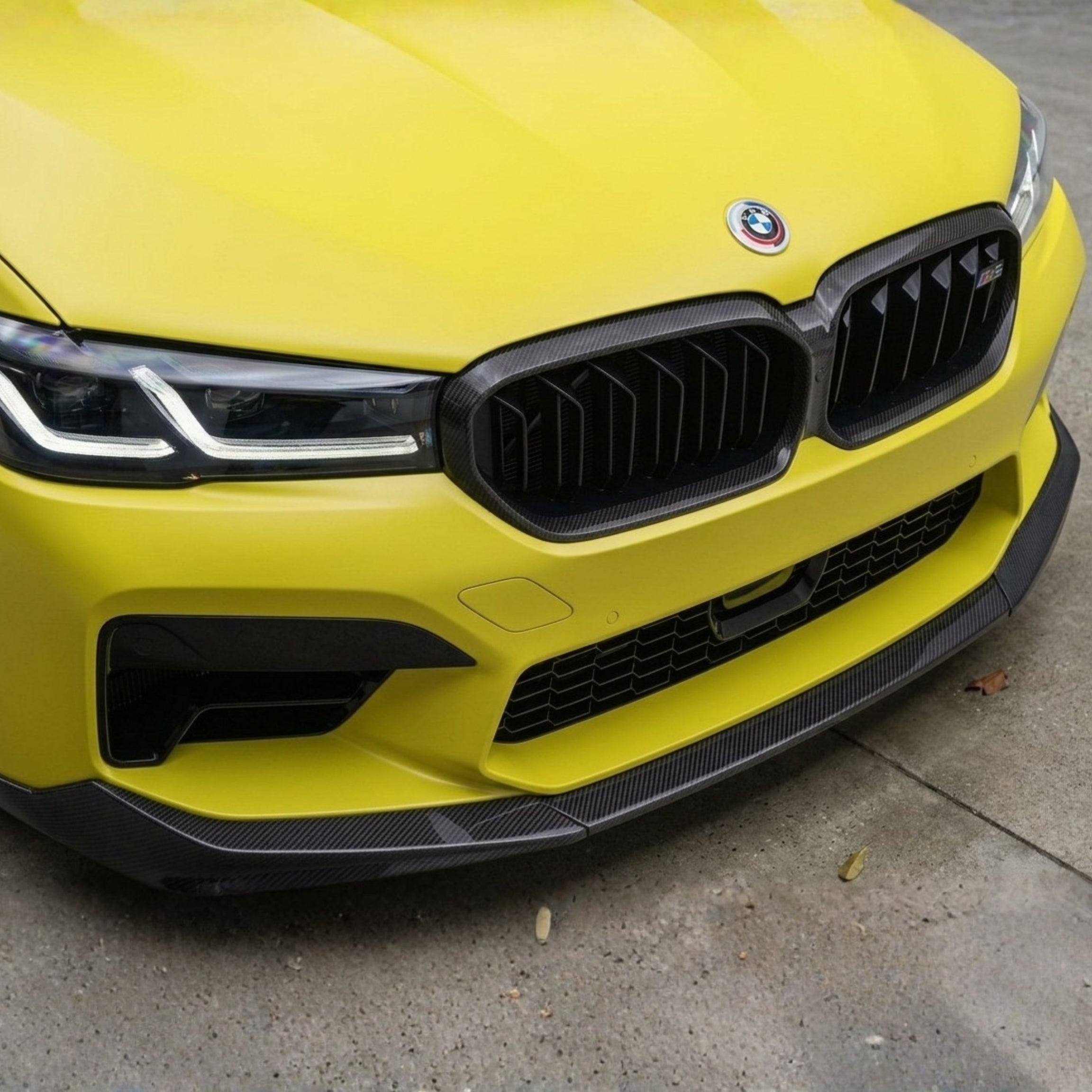 Carbon Fiber Performance Style Front Bumper Lip Kit – BMW F90 M5 LCI