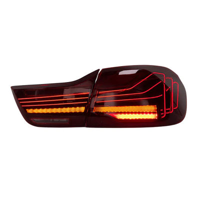 CSL Laser Style Tail Lights (Smoked & Red) - BMW F32 4 Series / F82 M4