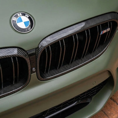 Real Carbon Fiber Kidney Grill Insert Trim Covers – BMW F90 M5 Pre-LCI