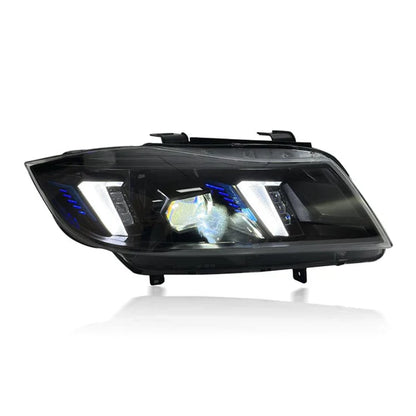Snake Eyes Style LED Yellow/White Color Switching Headlights - E90 3 Series