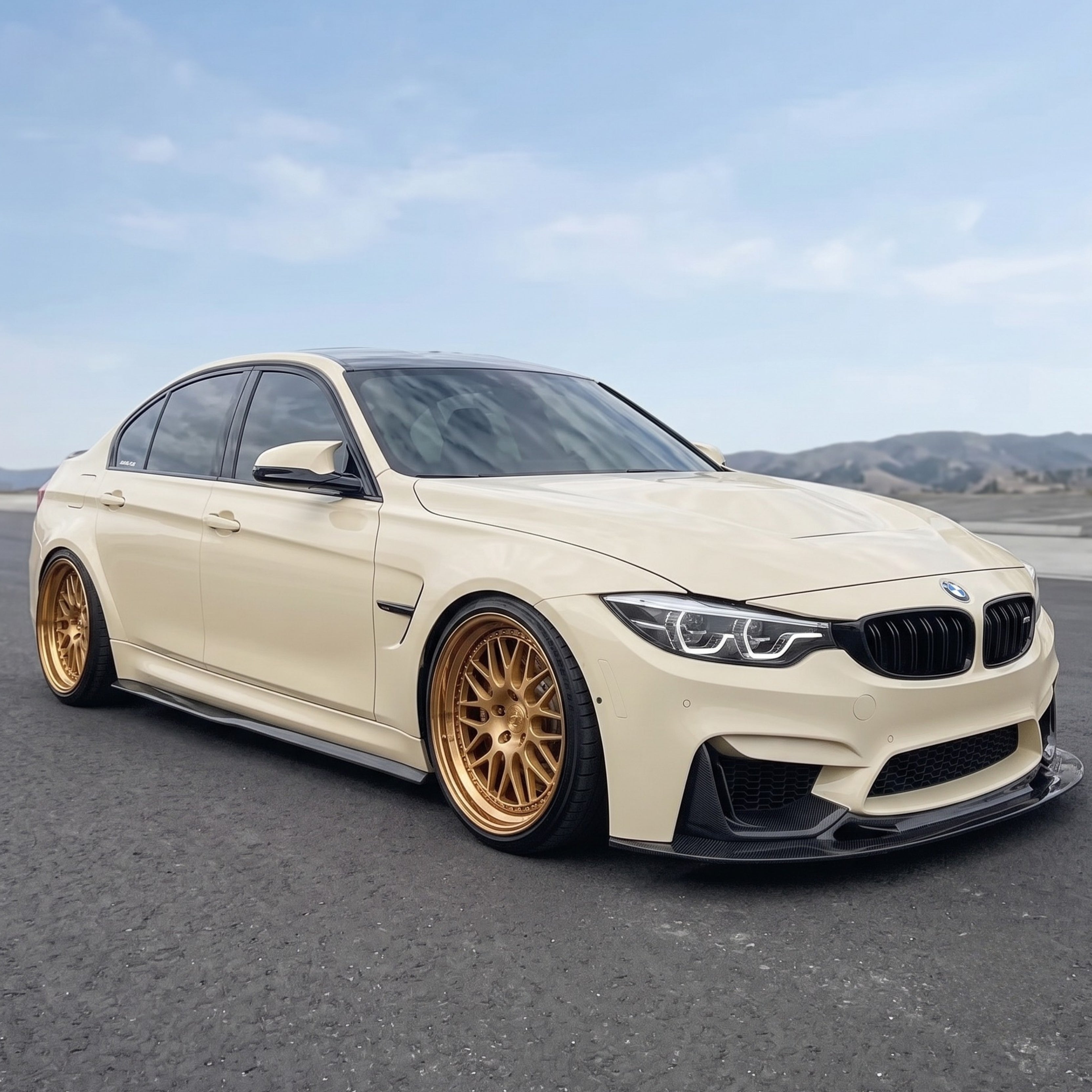 F8X GT4 Style Carbon fiber front lip