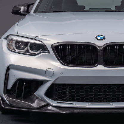BMW F87 M2 Competition Carbon Fiber CTM Style Front Air Duct Splitters