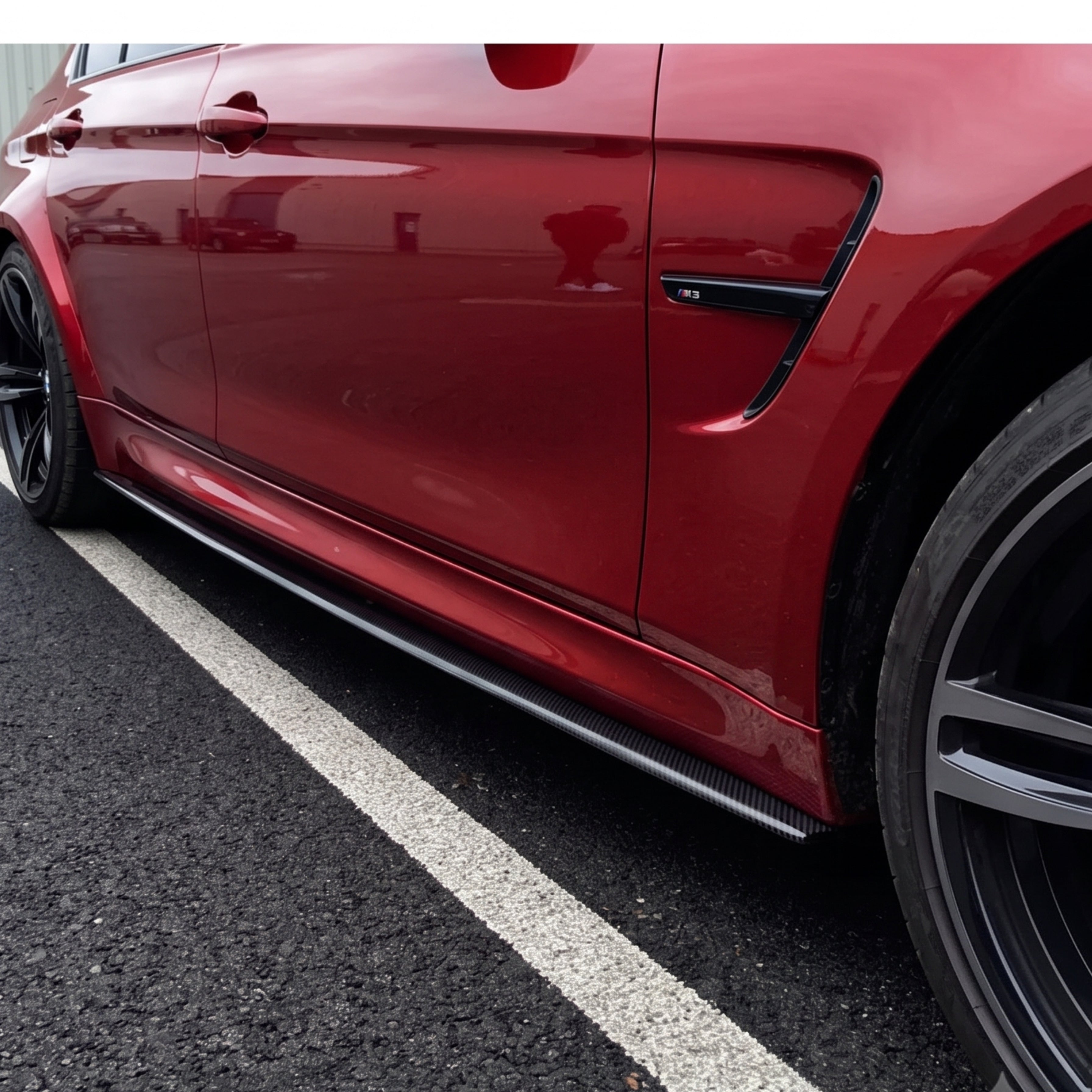 F8X Carbon Fiber Performance Side Skirts Extension