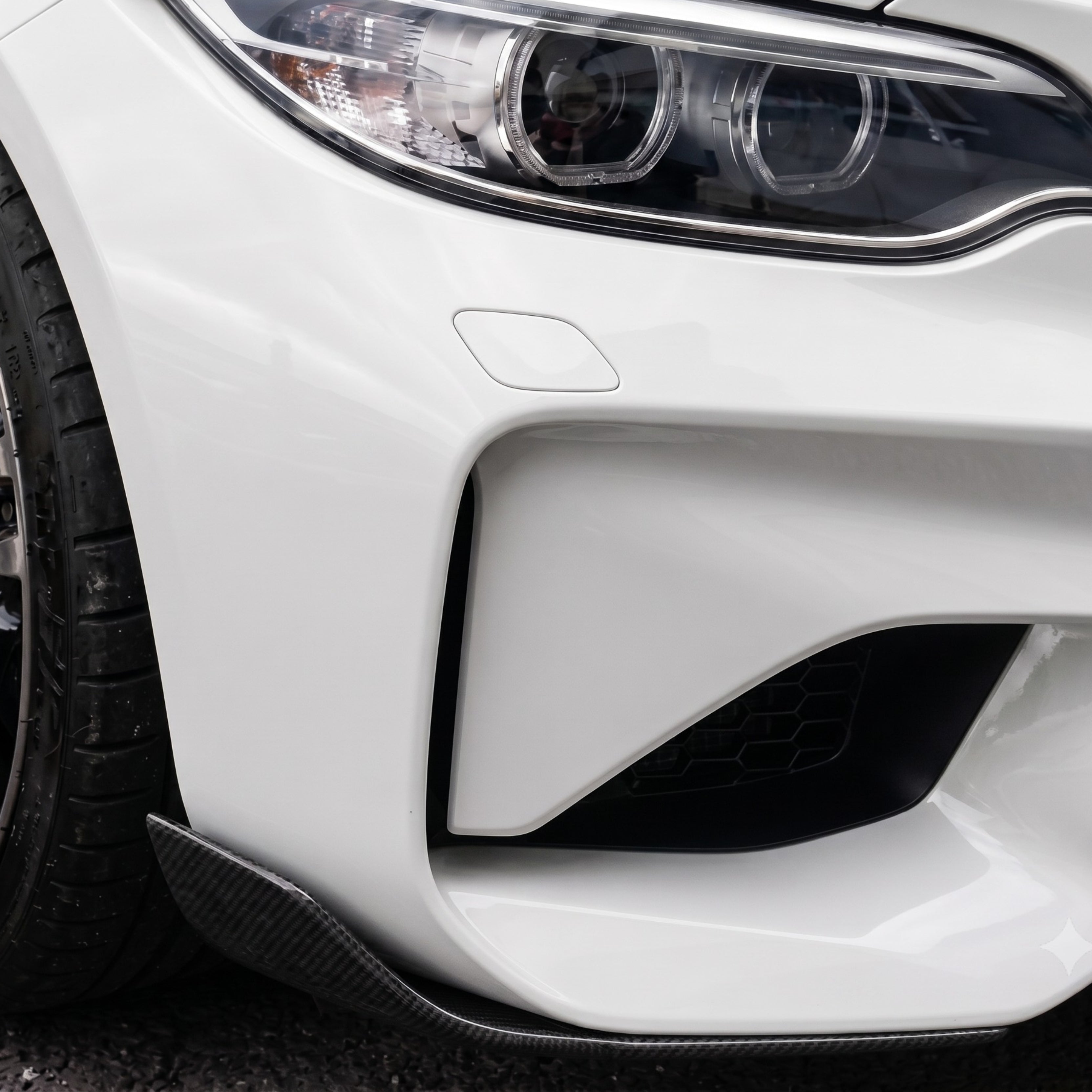 BMW F87 M2 Carbon Fiber MP Style Front Bumper Splitters