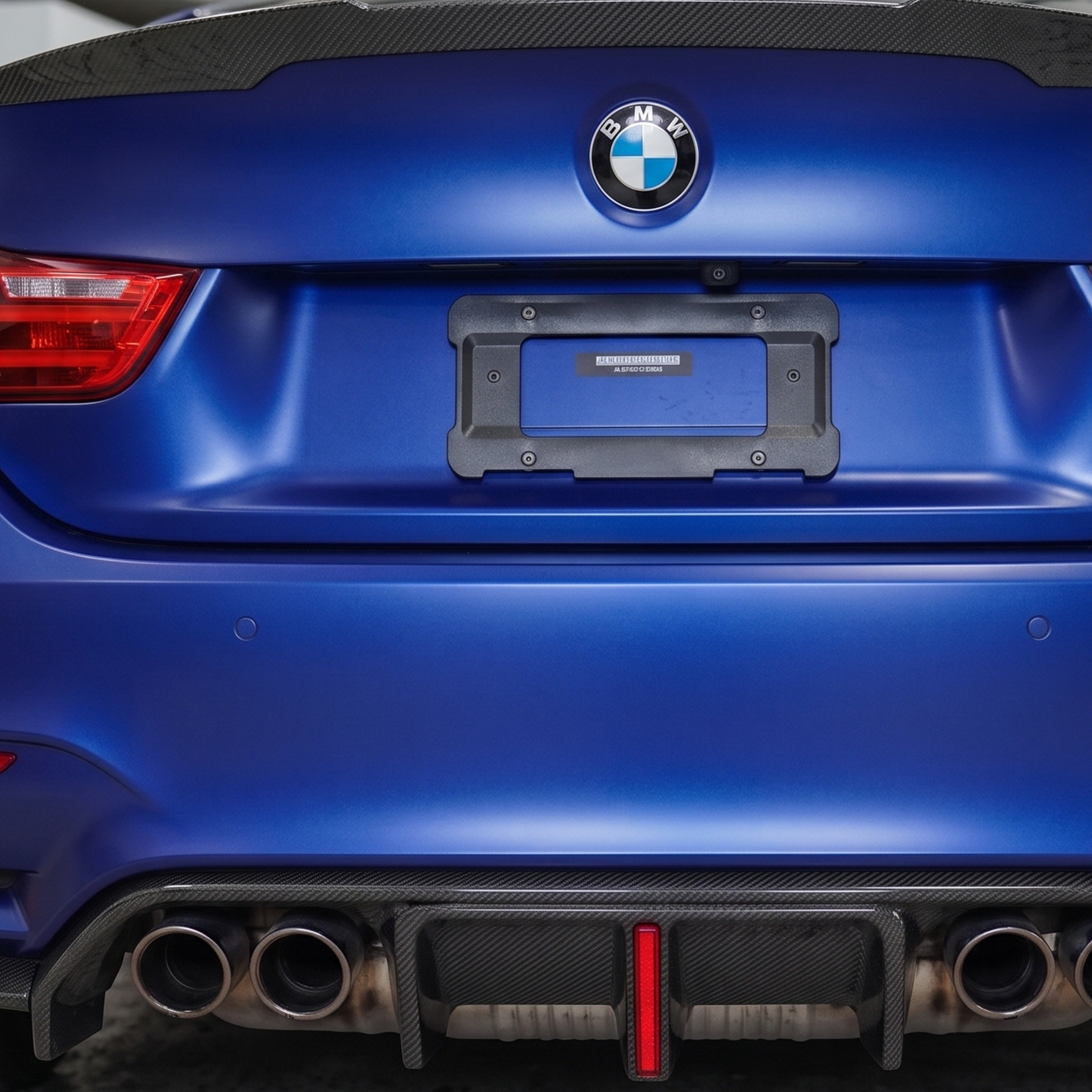 BMW F8X V Style Gloss Carbon Fiber LED Rear Diffuser – F80 M3 F82 F83 M4