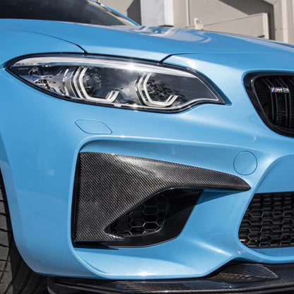 BMW F87 M2 Carbon Fiber Front Bumper Air Vent Covers