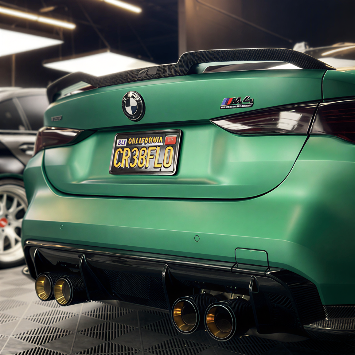 G82 M4 V Style Carbon Trunk Spoiler