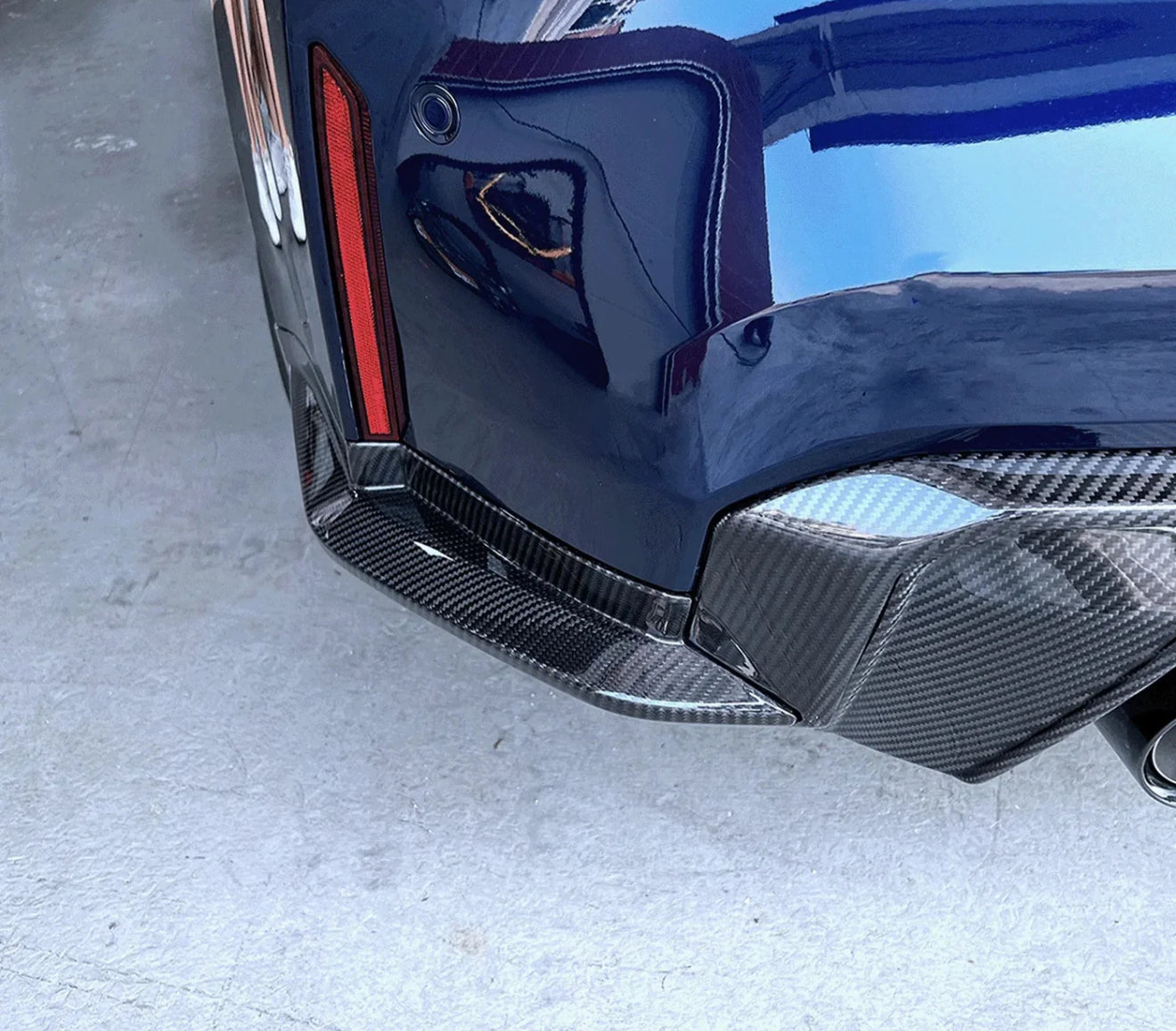 G8X M3 | M4 OE Carbon Fiber Rear Bumper Diffuser Side Spats