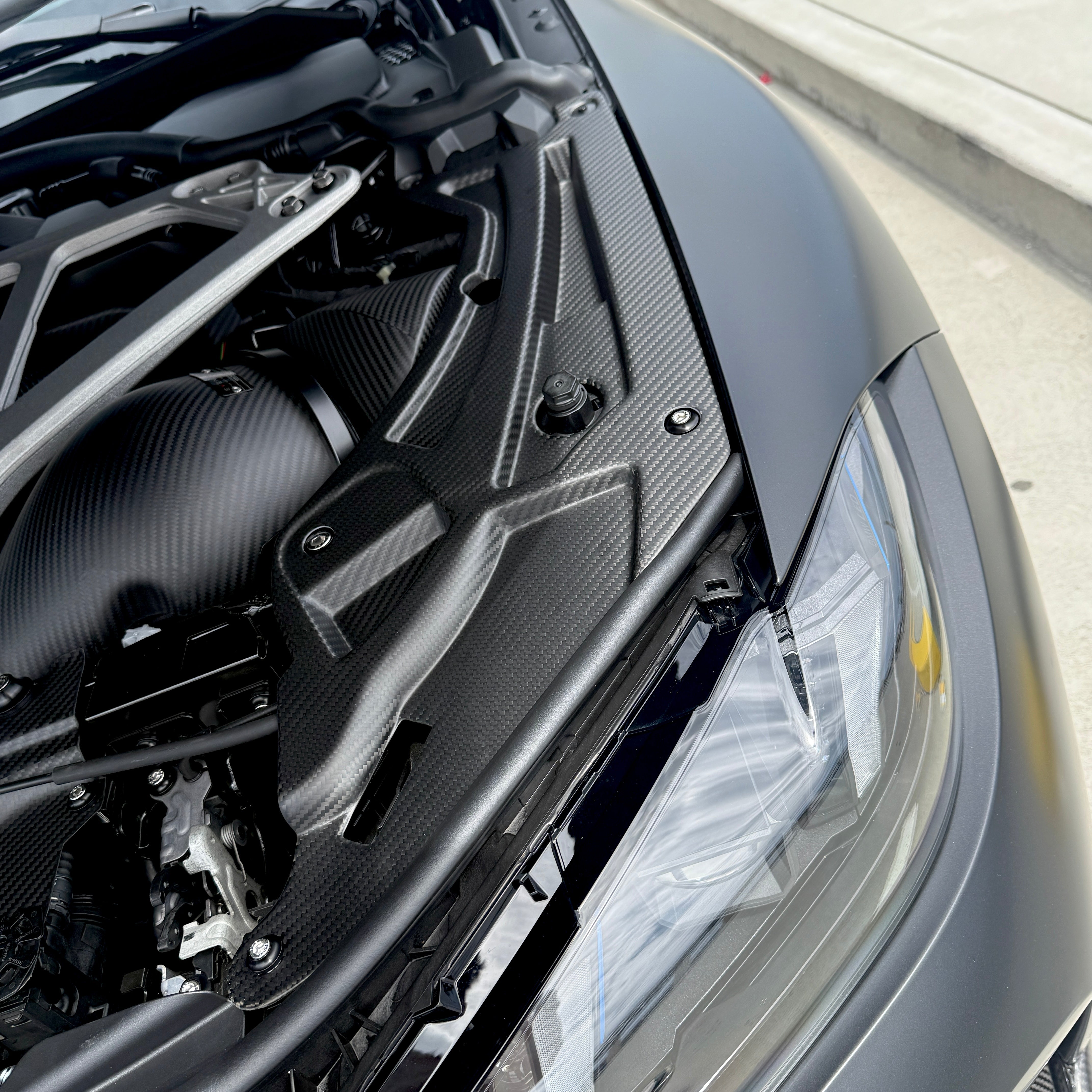 BMW G87 M2 Pre-Preg Carbon Engine Bay Trims (Front Corners)