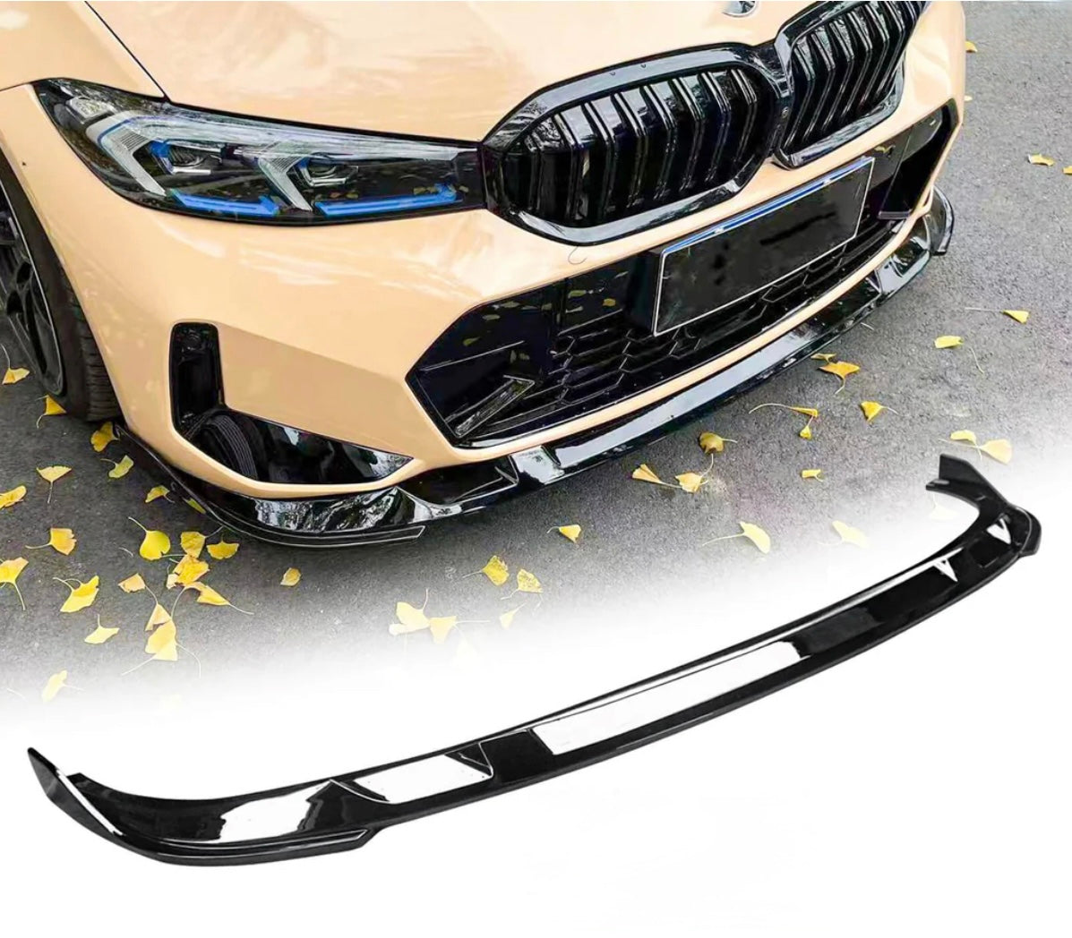G20 3-Series LCI Gloss Black Front Lip