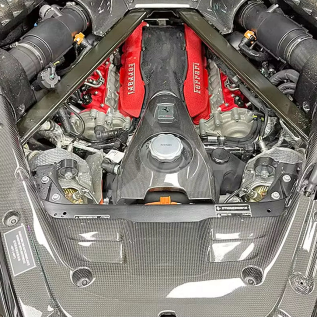 EDS | Ferrari SF90 Carbon Fiber Engine Bay Cover Kit