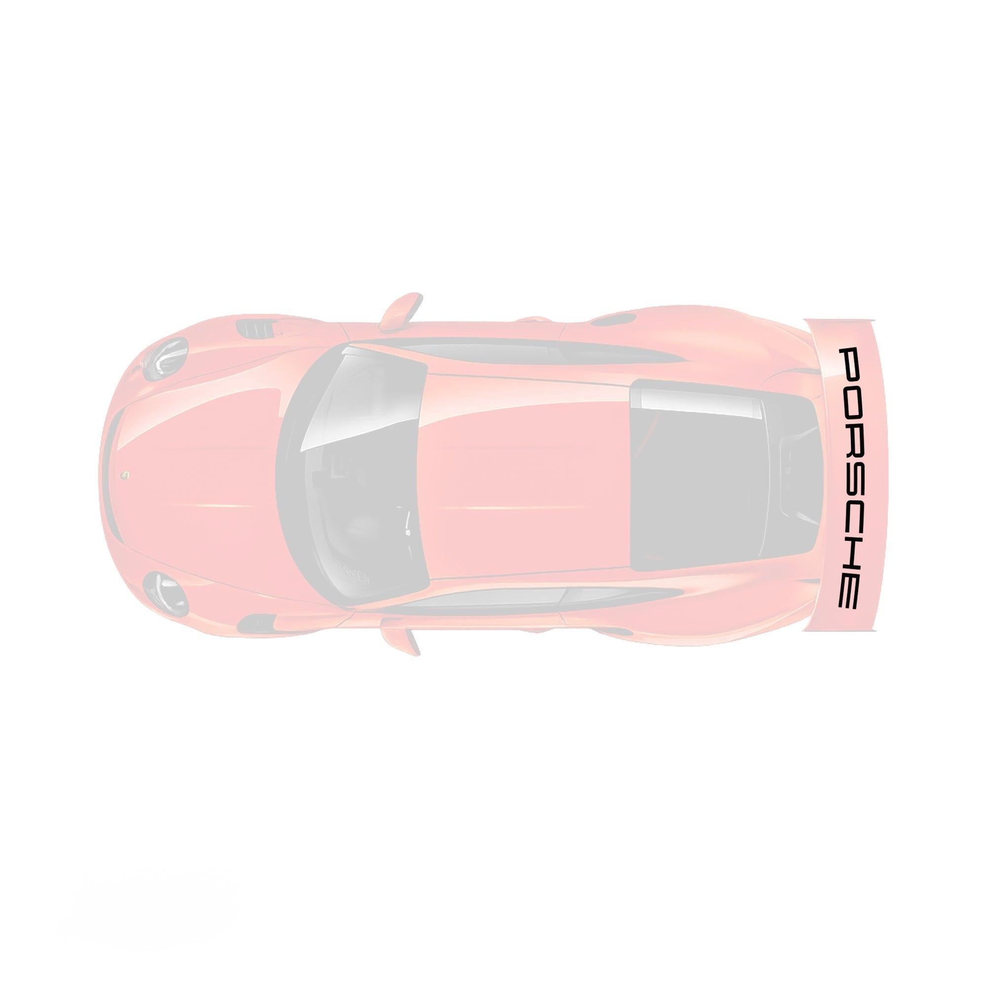Porsche 991 GT3 RS Rear Wing Decal – OEM Style “PORSCHE” Graphic