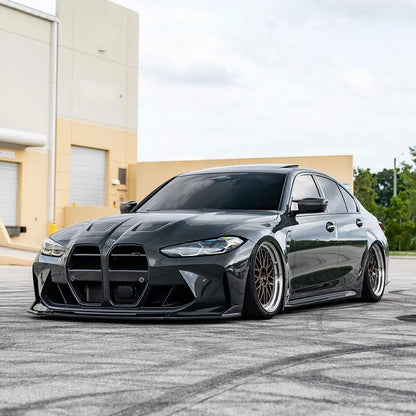 G8X M3 | M4 AZ Gloss Black Front Lip Splitter (ABS)