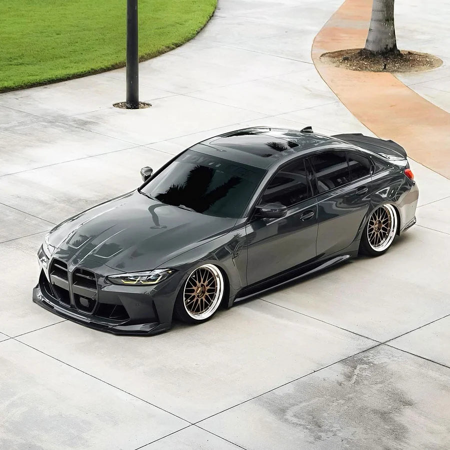 G8X M3 | M4 AZ Gloss Black Front Lip Splitter (ABS)
