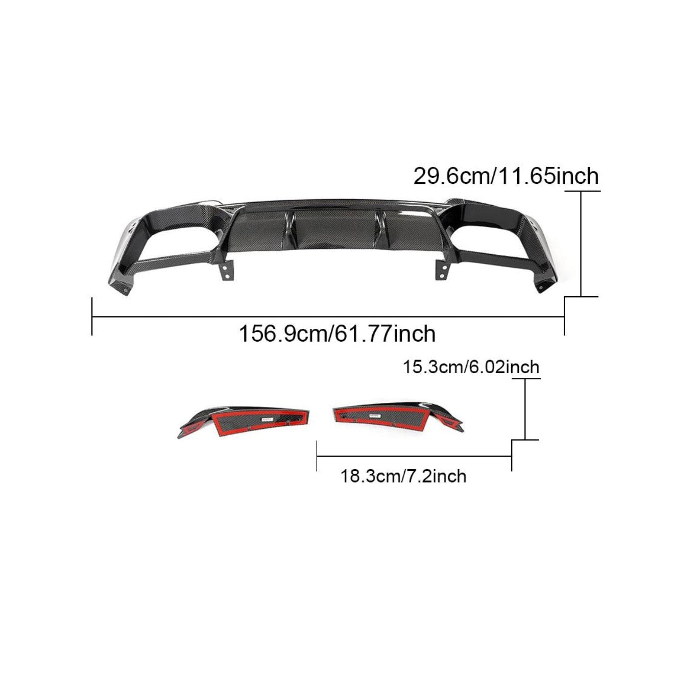 19-21 F97 X3M Carbon Diffiser