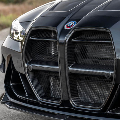 G8X M3 | M4 Dry Carbon GT3 Style Grill (with mesh)