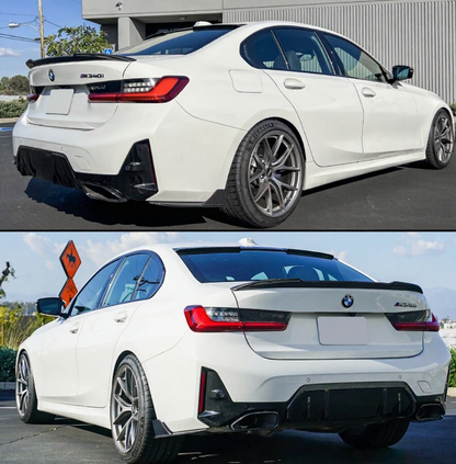 BMW G20 19-26 M Sport Carbon Fiber Rear Bumper Winglet