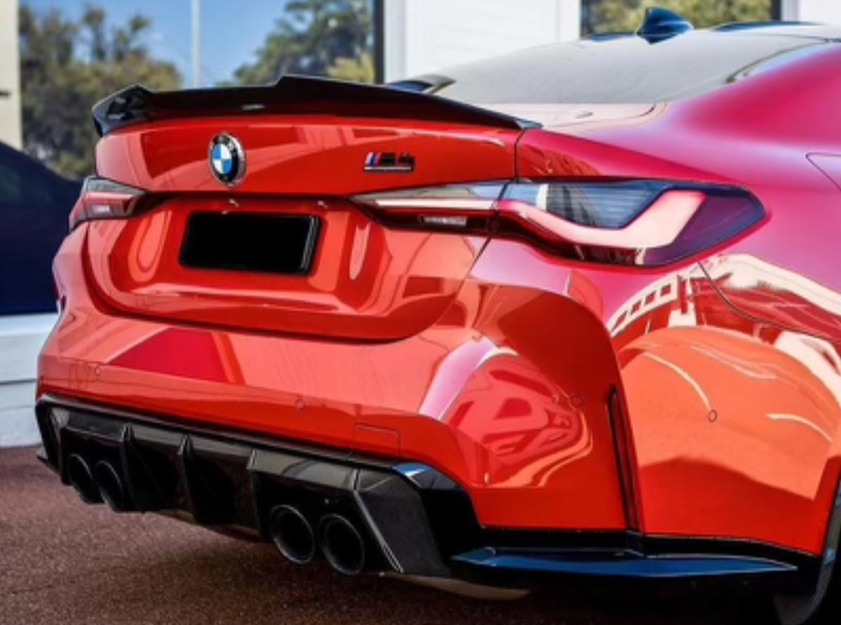 G82 M4 High Kick Carbon Trunk Spoiler