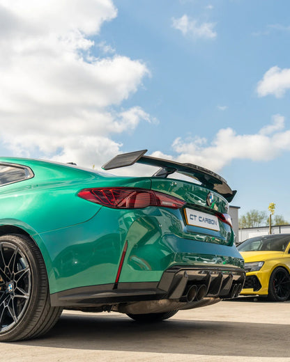 M4 G82 MP Style Carbon Fiber Big Spoiler Set