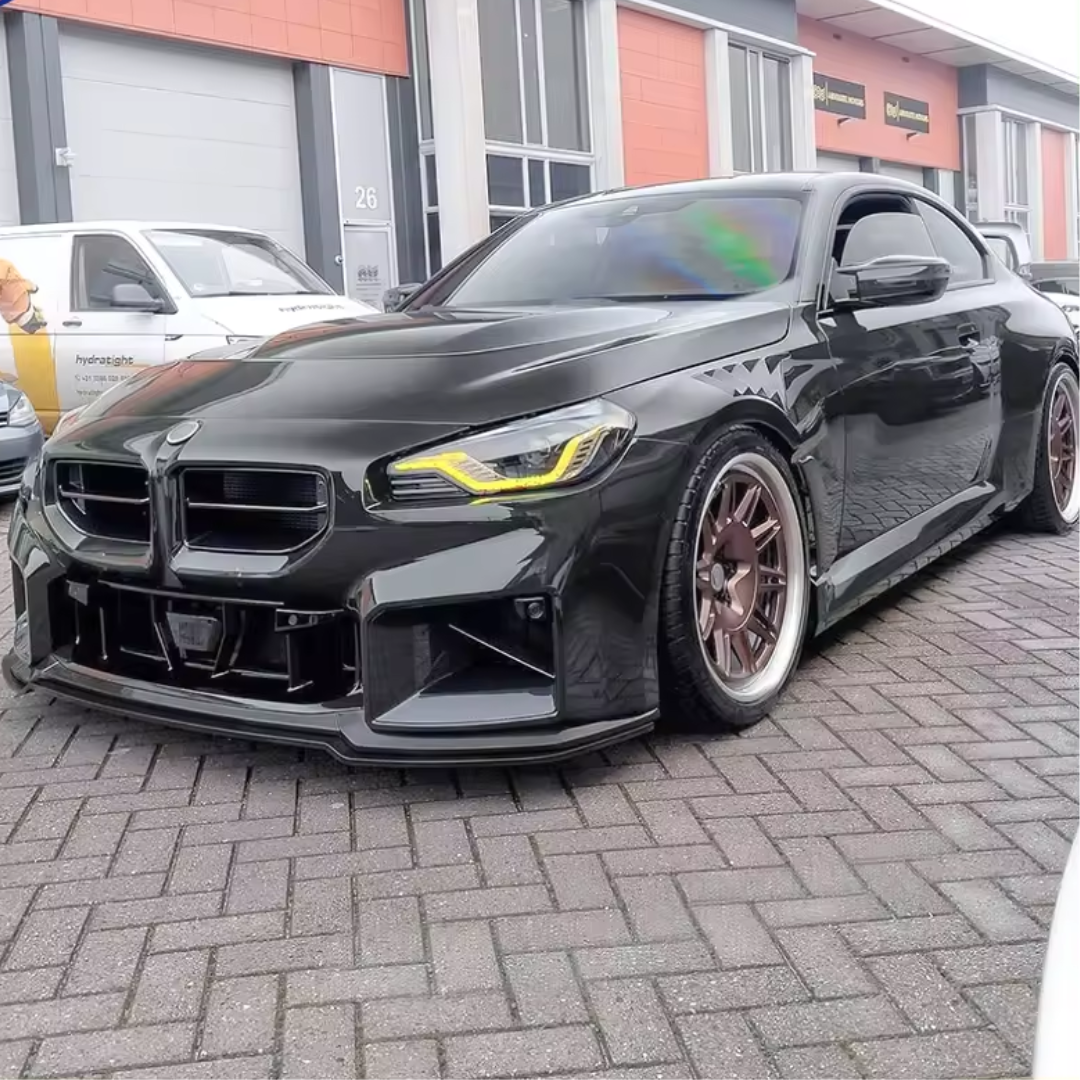 G87 BMW M2 AMP Gloss Black Abs Front Lip