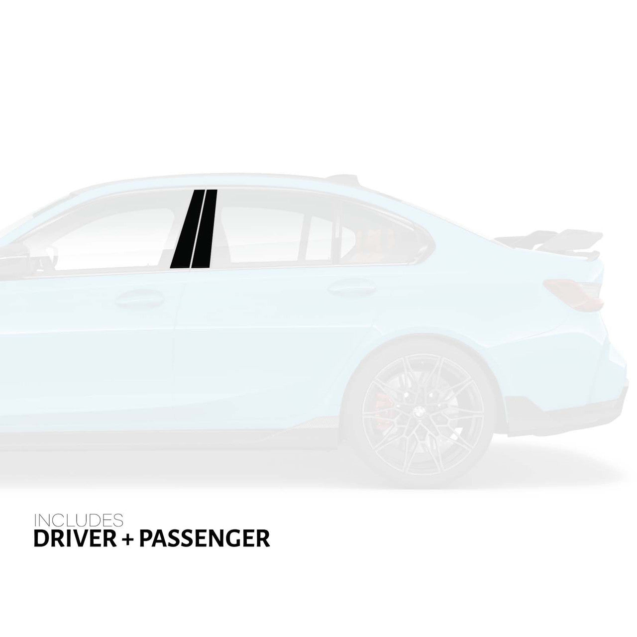 2021-2025 BMW G80 M3 Clear B Pillar Protection PPF Kit