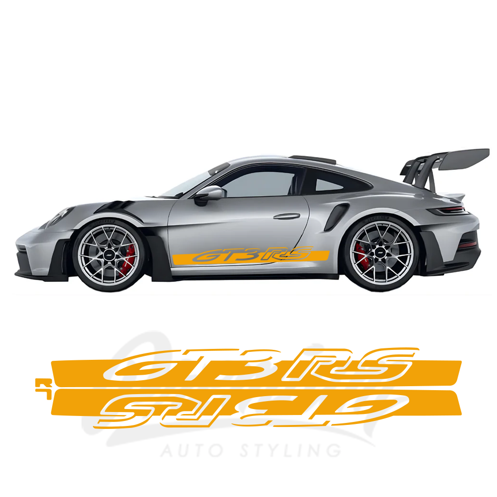 Porsche 992 GT3 RS Side Decals – OEM-Spec Pre-Cut Vinyl Graphics Kit